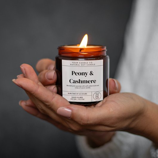 Minimale Sjabloon voor kaarslabel  label