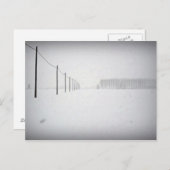 Minimale sneeuwBriefkaart Briefkaart (Voorkant / Achterkant)