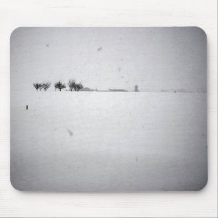 Minimale sneeuwploeg muismat