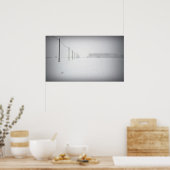 Minimale sneeuwPoster Poster (Keuken)