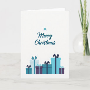 Minimale Sneeuwvlok Kerstkaart Kaart