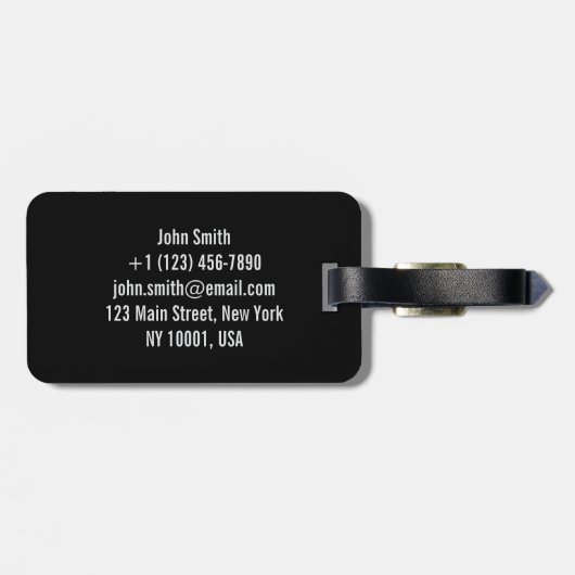 Minimale Sojasaus Japan Reizen Bagagelabel (Achterkant horizontaal)