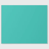 Minimale Solid Block Unicolor Turquoise Cadeaupapier (Vlak)
