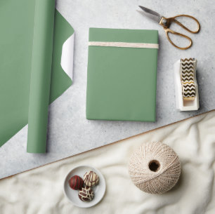 Minimale Solid Elegant Russisch Groene Plain Cadeaupapier