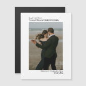 Minimale sparen de Verticale Foto van de Datum Wit (Voorkant / Achterkant)