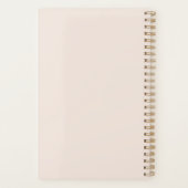 Minimale spirale Blush Roze Daily Planner (Achterkant)