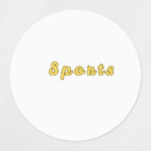 Minimale sportmodus labels (Design 2)
