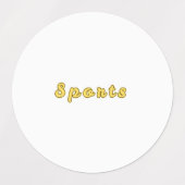 Minimale sportmodus labels (Design 1)