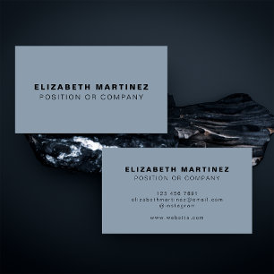 Minimale standaard blauwe, moderne, professionele visitekaartje