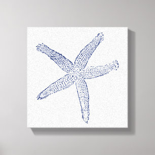 Minimale Starfish Canvas Afdruk