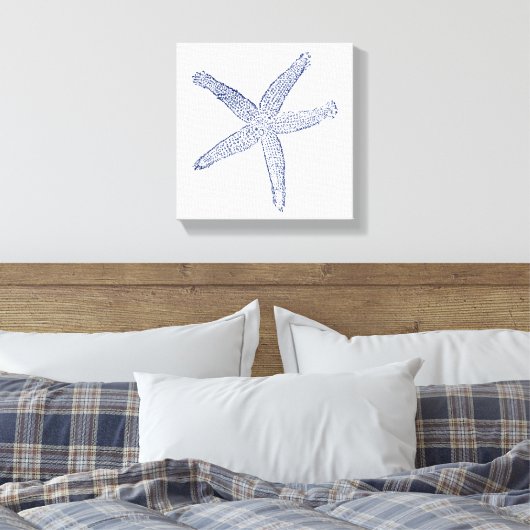 Minimale Starfish Canvas Afdruk (Insitu (Slaapkamer))