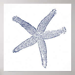 Minimale Starfish Poster