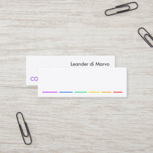 Minimale stellingname visitekaartkaart mini visitekaartje