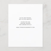 Minimale stijl | Eén fotobudget bespaart de datum (Achterkant)