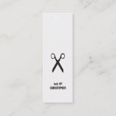 Minimale stijllijst voor Elegant Black en White Ha Mini Visitekaartje (Voorkant)