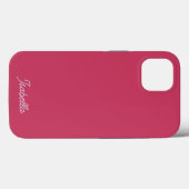 Minimale stijlvolle, donkerroze Paarse eenvoudige Case-Mate iPhone Case (Achterkant (horizontaal))