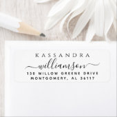 Minimale stijlvolle scriptkalligrafie voornaam etiket (Insitu)