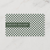 Minimale stipte Trendy Modern Visitekaartje (Voorkant)