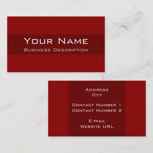 Minimale strepen Visitekaartje (Voorkant / Achterkant)