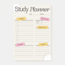 Minimale studieplanner met uurrooster
