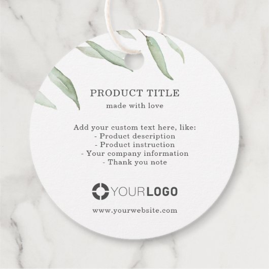 Minimale superieure groene logo dank u bedankjes labels (Achterkant)