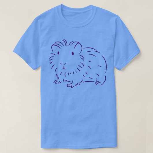 Minimale tekening van het varken van weekdieren t-shirt (Design voorkant)