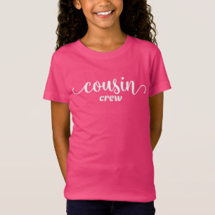 Minimale tekst bij neef-crew White T-shirt