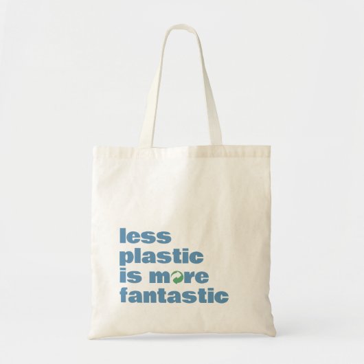 Minimale tekst herbruikbare boodschappentas tote bag (Voorkant)