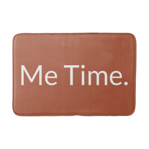 Minimale Terracotta Fun me Time Custom Badmat