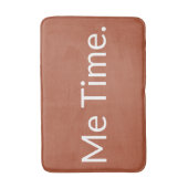Minimale Terracotta Fun me Time Custom Badmat (Voorkant Verticaal)