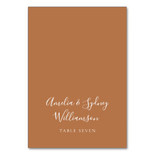 Minimale Terracotta Script Aangepaste Naam Plaats Kaart