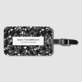 Minimale Terrazzo Print Modern Custom Bagagelabel (Voorkant (horizontaal))