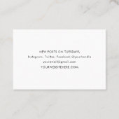 Minimale Terrazzo Print Modern Custom Business Visitekaartje (Achterkant)