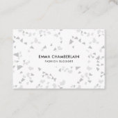 Minimale Terrazzo Print Modern Custom Business Visitekaartje (Voorkant)