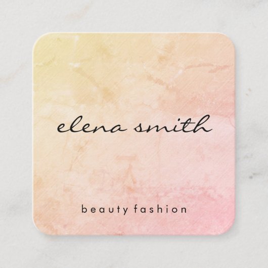 Minimale textuur vierkante visitekaartje (Voorkant)