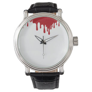 Minimale Tomatenrode Drip Horloge