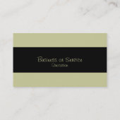 Minimale traditionele zwarte wasrand visitekaartje (Achterkant)