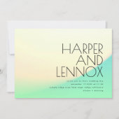 Minimale tropische Ombre gradiënt Geel Kaart (Voorkant)