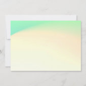 Minimale tropische Ombre gradiënt Geel Kaart (Achterkant)