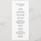 Minimale Trouwceremonie Programma Sjabloon  (Achterkant)