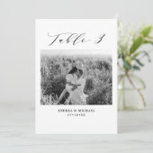 Minimale trouwtafel 3 Aantal en Afbeeldingen Aankondiging (Staand voorkant)