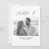 Minimale trouwtafel 6 Aantal en Afbeeldingen Aankondiging (Voorkant)