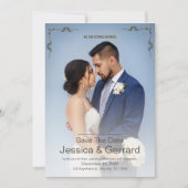 Minimale trouwuitnodiging kaart (Voorkant)