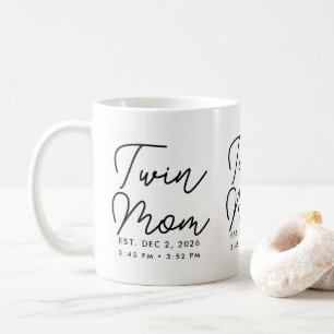 Minimale Twin Moeder Gevestigd Nieuwe Moeder Cadea Koffiemok