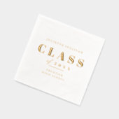 Minimale typeafstudeerpartij folie servetten (Links)