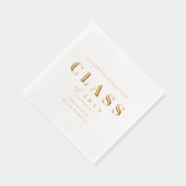 Minimale typeafstudeerpartij folie servetten (Rechts)