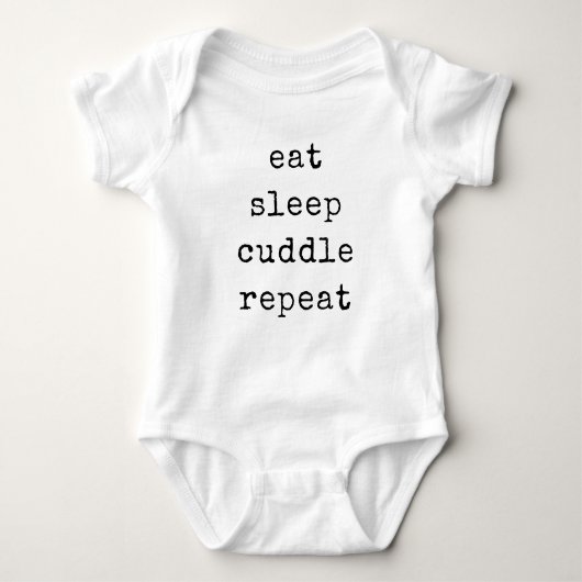 Minimale typemachine | Aangepaste tekst Genderneut Romper (Voorkant)