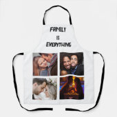 Minimale Typografie Aangepaste Collage Foto Schort (Voorkant)