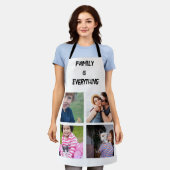 Minimale Typografie Aangepaste Collage Foto Schort (Gedragen)