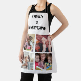 Minimale Typografie Aangepaste Collage Foto Schort